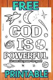 Despite how the accounts are interpreted, they still portray the power or omnipotence of god. God Is Powerful Printable Ministryark Free School Printables Coloring Pages Vacation Bible School