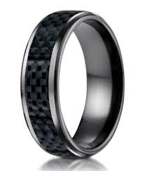 Mens Black Titanium Wedding Band With Carbon Fiber Inlay 8mm Black Titanium Wedding Bands Wedding Ring Designs Rings For Men