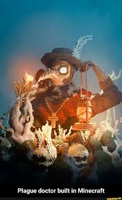 Plague Doctor Built In Minecraft Plague Doctor Built In Minecraft Ifunny Plague Doctor Minecraft Art Minecraft