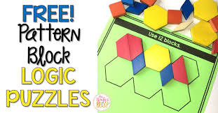 Solve this extremely easy logic puzzle to get used with this kind of puzzle. Pattern Block Logic Puzzles Mrs Winter S Bliss
