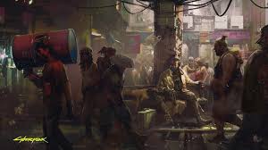 Tons of awesome cyberpunk 2077 uhd wallpapers to download for free. Wallpaper Cyberpunk 2077 City Street People Art Picture 2560x1600 Hd Picture Image