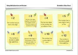 Using Multiplication And Division Divisibility Rules In 2020 Divisibility Rules Math Activities For Kids Multiplication And Division