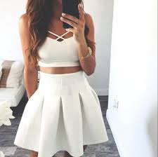 Condition New Without Tags Brand Handmade Size All Size Color Picture Color Two Piece Homecoming Dress Cute Homecoming Dresses Satin Homecoming Dress