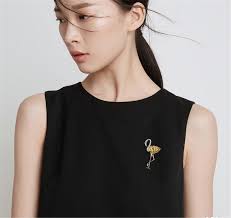 Flamingo brooch, personality, high-end Brooch