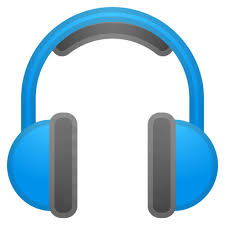Icônes de casque, tête humaine avec casque, musique d'écoute, écouteur, centre d'appel, service d'appel, dispositif électronique, gadget, casque avec vague de musique, onde sonore. Casque Emoji