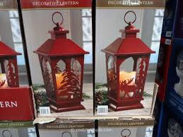 Decorative Lantern With Flickering Led Candle Lanterns Decor Moose Decor Christmas Lanterns