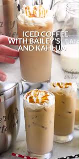 Iced Coffee With Bailey S And Kahlua Berly S Kitchen Food Videos Baileys Berlys Coffe Coffee Drink Recipes Alcohol Drink Recipes Kahlua Coffee Recipes