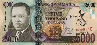 Matawang Jamaica 5000 Dollars Nama Mata Wang Jamaican Dollar Kod Iso 4217 Jmd Simbol Matawang Bank Pusat Ba Jamaican Dollar Currency Design Currency