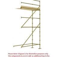 New 8ft x 16ft Kwikstage Additional Bay Galvanised Steel Battens