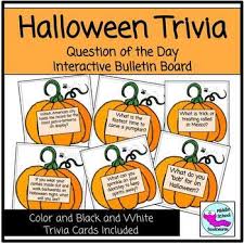 Rd.com knowledge facts there's a lot to love about halloween—halloween party games, the best halloween movies, dressing. Halloween Trivia Question Of The Day Interactive Bulletin Board Tpt