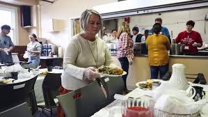 Bernardine medical center community thanksgiving dinner & jacket boutique at the family 26, marked the hospital's 25th year serving plates of turkey and trimmings to area homeless and. Father Bill S Switches To Delivery For Annual Thanksgiving Dinner
