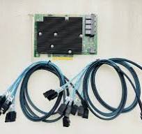 LSI SAS 9300-16I 12GB/S HBA BUS ADAPTER CARD IT Mode 4*SFF-8643 SATA Cable
