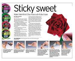 From there, you can just keep going, alternating colors and patterns to make the flower you want. Sdut Duct Tape Roses My Burning Kitchen