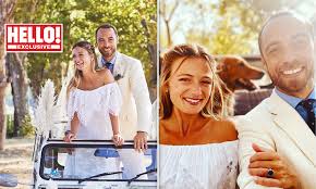 James Middletons bride Alizee reveals she wore her mother-in-law Caroles  wedding dress | Daily Mail Online