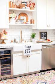 Simple Fall Decorating Ideas In The Kitchen Copper Kitchen Decor White Modern Kitchen Modern Kitchen Design