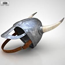 3d Model Of Viking Helmet With Horns Viking Helmet Vikings Horns