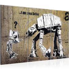 Banksy i am your father c. Banksy I Am Your Father Street Art Bild Kunstdruck Auf Vlies Leinwand Xxl Dekoration 302031p Ceres Webshop