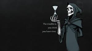 Reaper's voice line, i'm back in black, references the song and album of the same name by the rock band ac/dc. Hd Wallpaper Bones Digital Art Grim Reaper Hoods Hourglasses Quote Wallpaper Flare