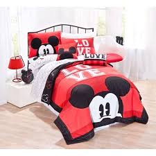 Mickey Classic Luv Twin Quilt Set Walmart Com Mickey Mouse Bedding Kids Bedding Sets Disney Bedding