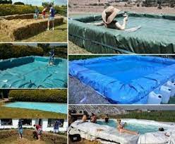 Stefan beese is one of those who makes building a own pool look easy. How To Build A Hay Bale Tarp Soaking Water Pool The Homestead Survival Swimming Pool Pictures Backyard Pool Outdoor