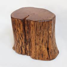 Polished Organic Kai Wood Stump Table Or Stool Rich Wood Grain With Hard Waxed Finish Wood Stumps Shelf Furniture Furniture