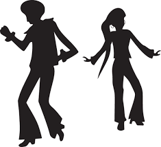 423ga Silhouette Of 1970s Man And Woman Dancing Silhouette Dance Clip Art
