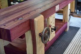 Ryan's PurpleHeart and Maple Workbench - The Wood Whisperer