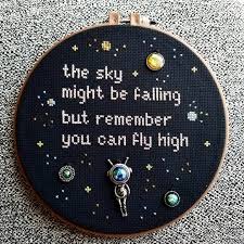 Wifeofrice Kid Cudi Lyric Cross Stitch In 2020 Kid Cudi Lyrics Cross Stitch Cross Stitch Needles