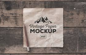 Vintage Paper Mockups Paper Mockup Vintage Paper Paper