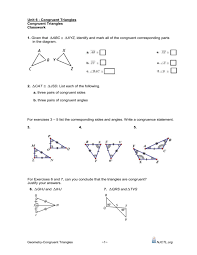 Start studying triangle congruence unit test. Congruent Triangles