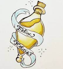 Felix Felicis Tattoo Design Harry Potter Watercolor Harry Potter Drawings Harry Potter Potions