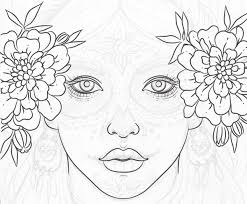 How To Create A Vibrant Day Of The Dead Portrait In Adobe Illustrator It is not hard to draw the flower. dead portrait in adobe illustrator