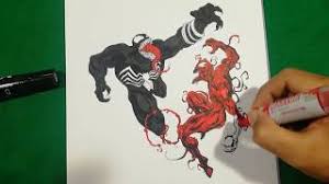 The coloring pages with the collection of printable pictures from the comic books marvel will tell the children about the fictional supervillain called carnage. Venom Vs Carnage Brutal Fight Coloring Pages Sailany Coloring Kids Youtube