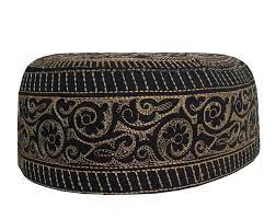 Pin On Eid Namaz Machin Embroidery Round Kuffi Hats