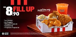 Kentucky fried chicken atau lebih dikenali sebagai kfc merupakan antara salah satu restoran makanan segara yang sangat terkenal di malaysia kerana ayam gorengnya yang sedap dan disukai ramai. Harga Kfc Menu Malaysia 2020 Price Mcdonald S Malaysia 10 10 Sale Rm10 Off Your Favourite Meals