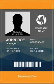 If you are in charge of crafting an id card design that best represents your brand or organization, check out the rest of this article where we share a step by step guide on how. Id Card Template Word Vertical Cards Design Templates