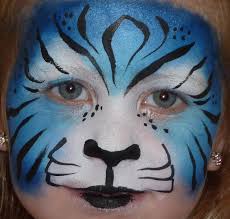 blue tiger face painting face painting easy animal face paintings tiger face paints