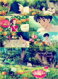 The secret world of arrietty flowering garden relaxwear you'll find arrietty embroidered on the sleeves and the cuffs and hem have a patterned design in the style of arrietty's bedsheets. Secret World Of Arrietty On Tumblr Studio Ghibli Art Studio Ghibli Movies Secret World Of Arrietty