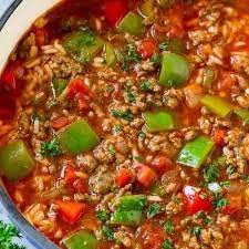 Chicken fajita soup tastes even better the next. This Stuffed Pepper Soup Is A Hearty Meal Loaded With Ground Beef Onions Rice And Bell Peppers In A Tomato Ba Stuffed Pepper Soup Stuffed Peppers Soup Dinner