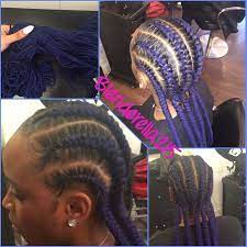 Yarn Braids Cornrows A Trend That Started Right Here In This Salon Great Protective Style For Those Who Can T Hair Game Natural Hair Styles Cornrows Braids