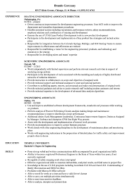 engineering associate resume samples