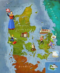 Landkarte dänemark mit nachbarstaaten (inkl. Dania By Adam Pekalski Weihnachten Danemark Danemark Thinking Day
