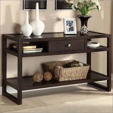Espresso Entry Tables Furniture Living Room Furniture Sofa Table Espresso Finish Sof Sofa Table With Storage Contemporary Console Table Wood Sofa Table