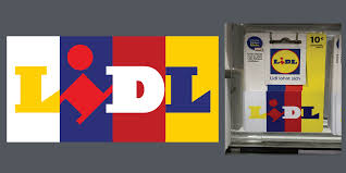 The two supermarkets near her home are aldi and lidl. Lidl Flag Inspired By A Gift Card They Sell Vexillology