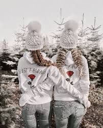 See over 37,411 couple images on danbooru. 2er Set Hamburger Haenger Best Friend Hoodie Weiss Bff Pictures Best Friend Couples Best Friends Forever