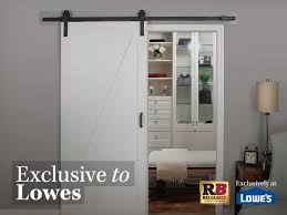 Our Soft Close Technology Is Exclusive To Lowe S Purchase Your Ready To Install Barn Door And Hardware Kit From Lowe S For 379 You Interior Barn Door Hardware