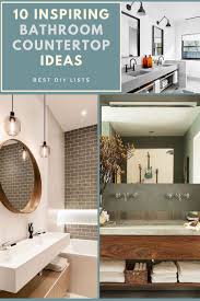 Are the suggestions given to bathroom countertop tile ideas sorted by priority order? 20 Bathroom Countertop Ideas Magzhouse