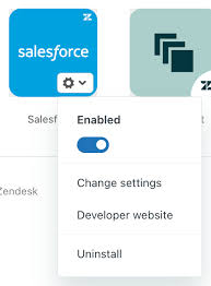 Installing and configuring the Salesforce app for Zendesk Support
