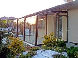 Retractable Terrace Enclosure Corso In Winter Patio Pictures Patio Enclosures Concrete Patio Designs