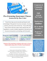 The most common licenses new insurance agents get are the property & casualty license (p&c), life and health insurance license (l&h). Arkansas Insurance Pre Licensing Classes Black River Technical College